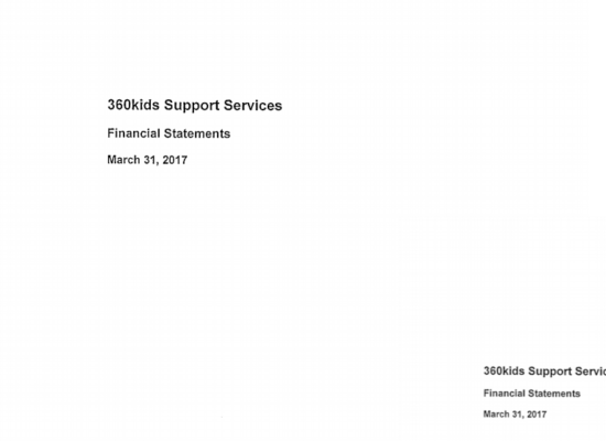 360°kids Financial Statements 2017
