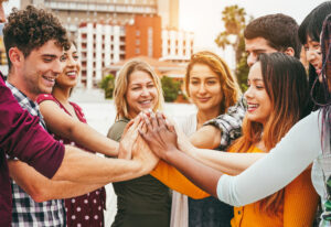 come together hands, volunteer